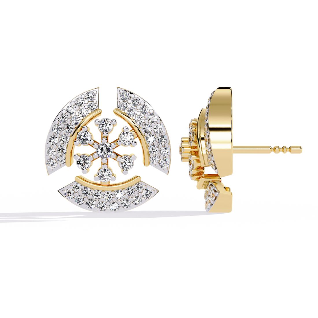 Lunar Halo Silver Studs | 925 Sterling Silver