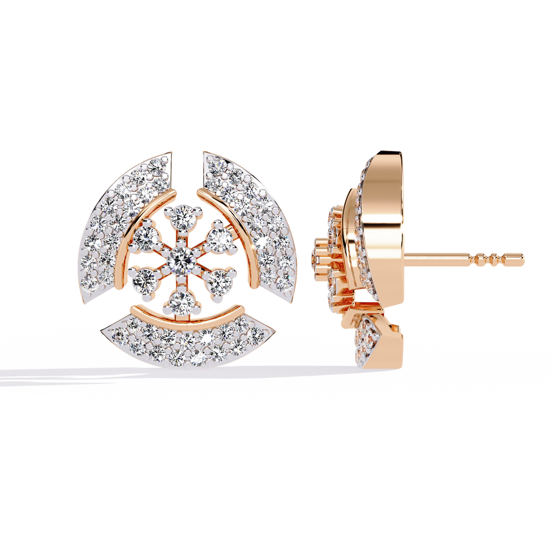 Lunar Halo Silver Studs | 925 Sterling Silver