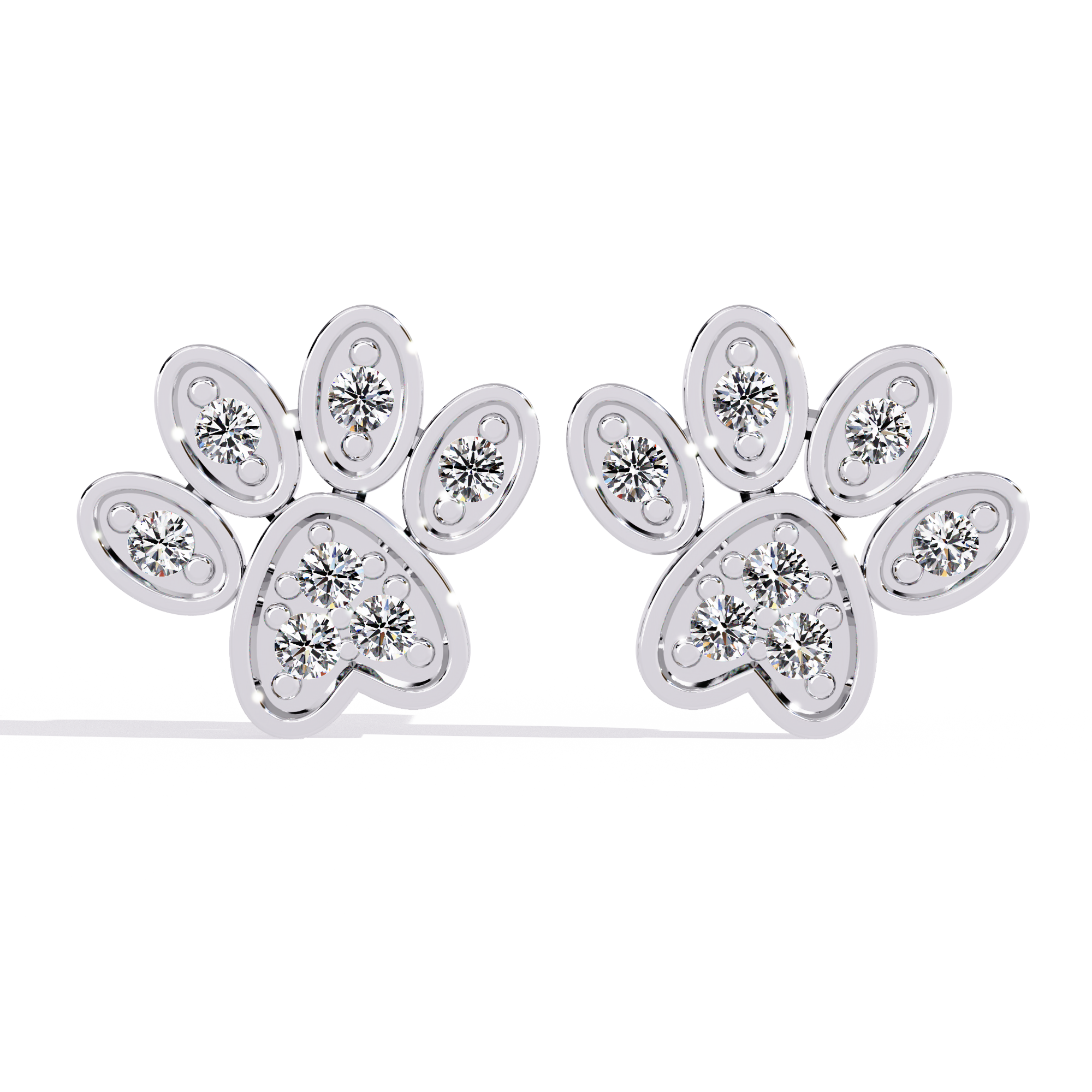 Flora Spark Stud Earrings | 925 Sterling Silver