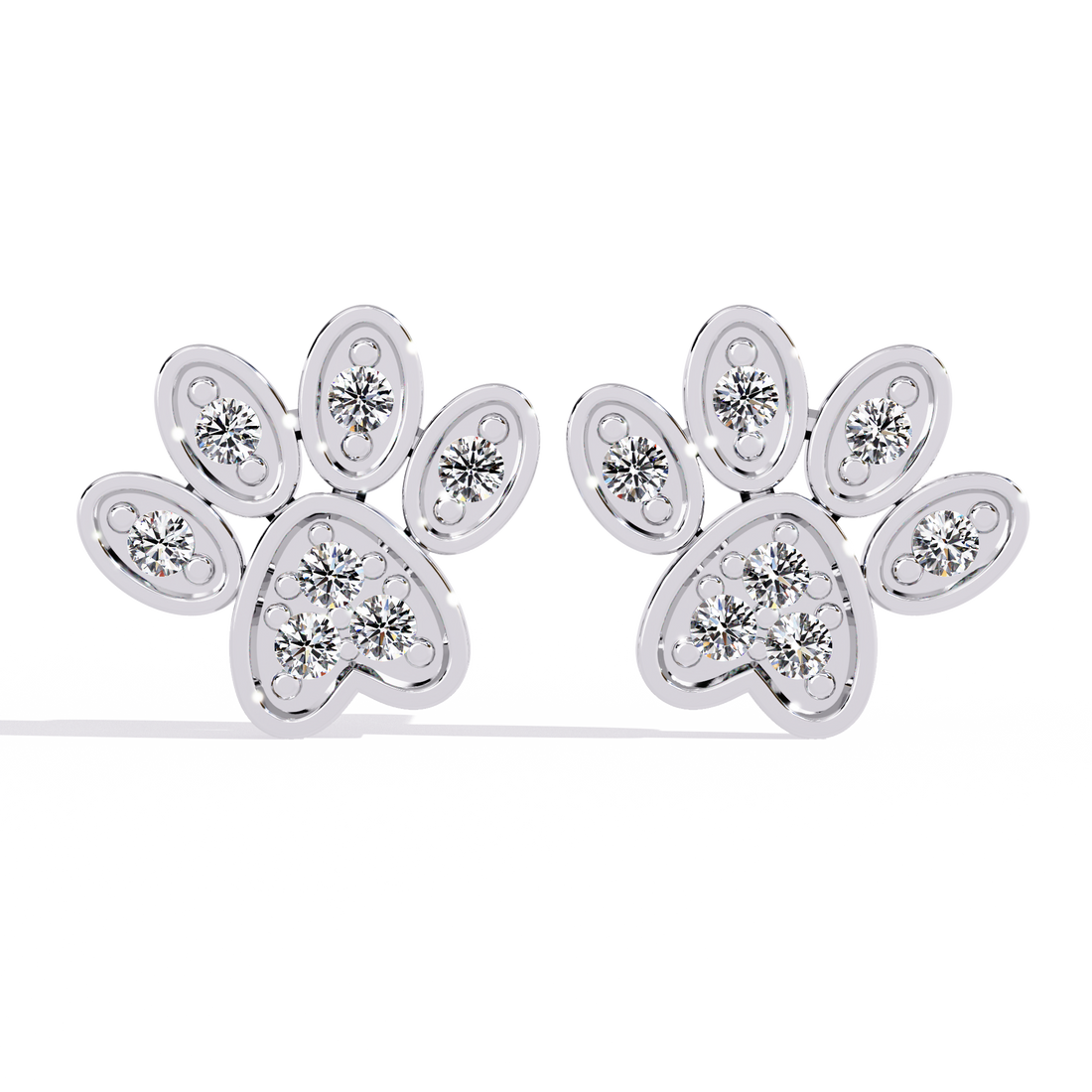Flora Spark Stud Earrings | 925 Sterling Silver