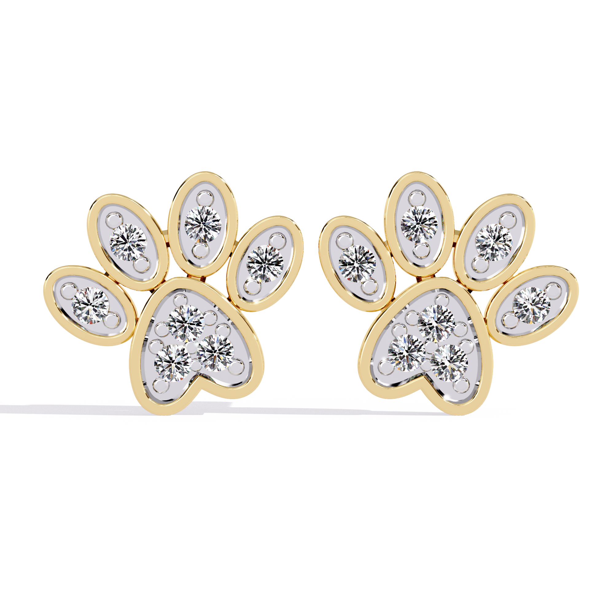 Flora Spark Stud Earrings | 925 Sterling Silver