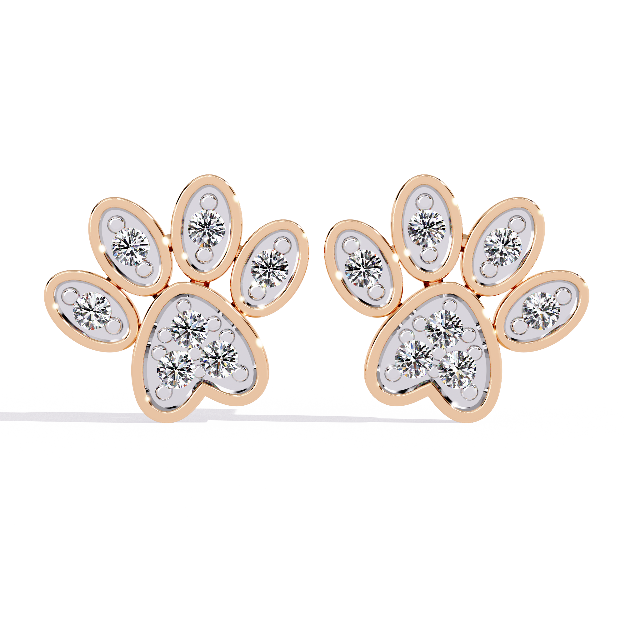 Flora Spark Stud Earrings | 925 Sterling Silver