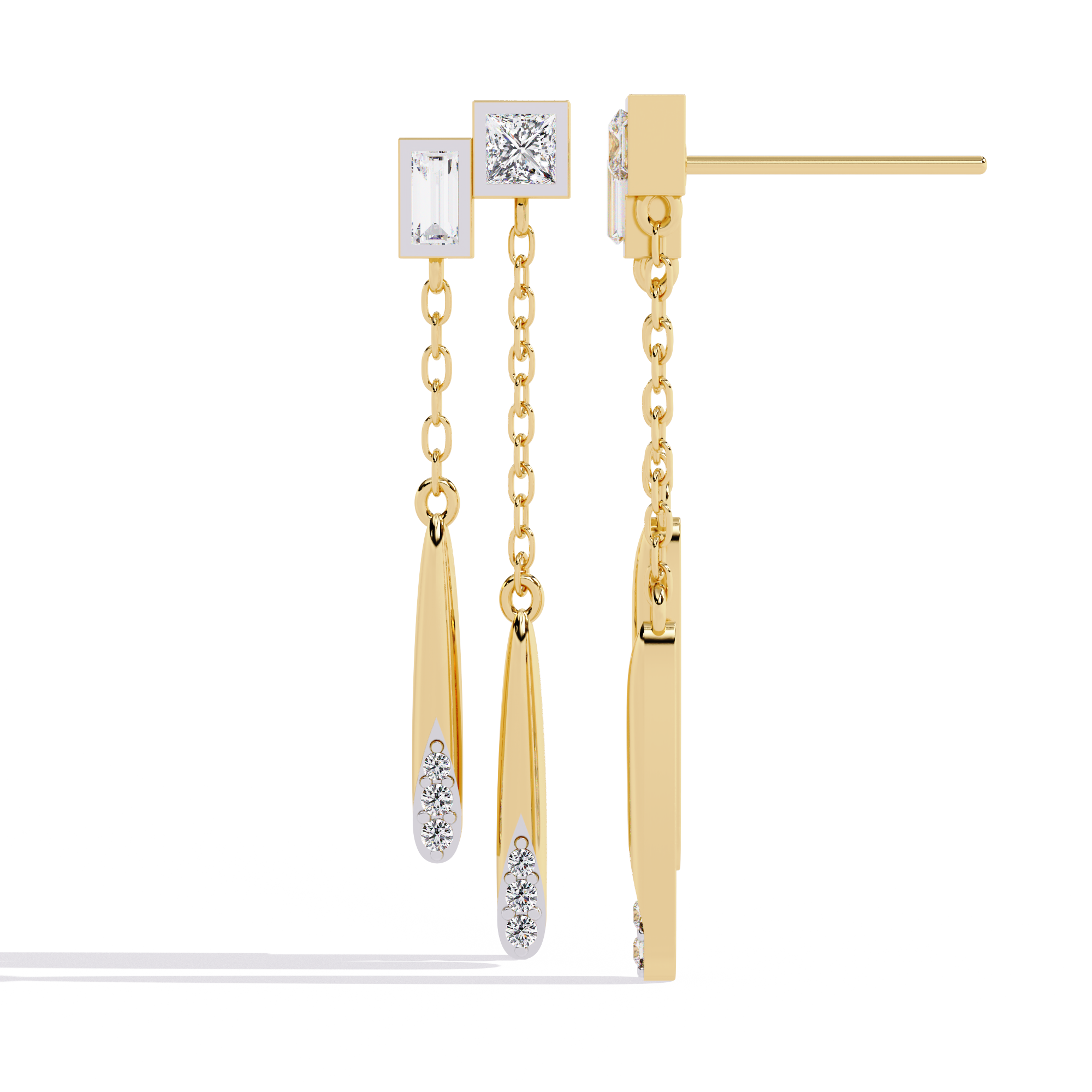 Silver Cascade Chain Drops | 925 Sterling Silver