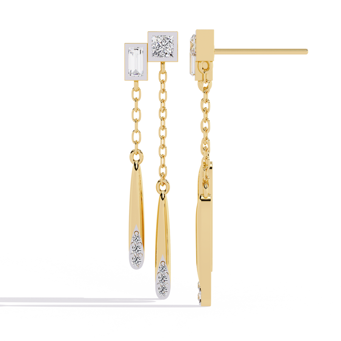 Silver Cascade Chain Drops | 925 Sterling Silver