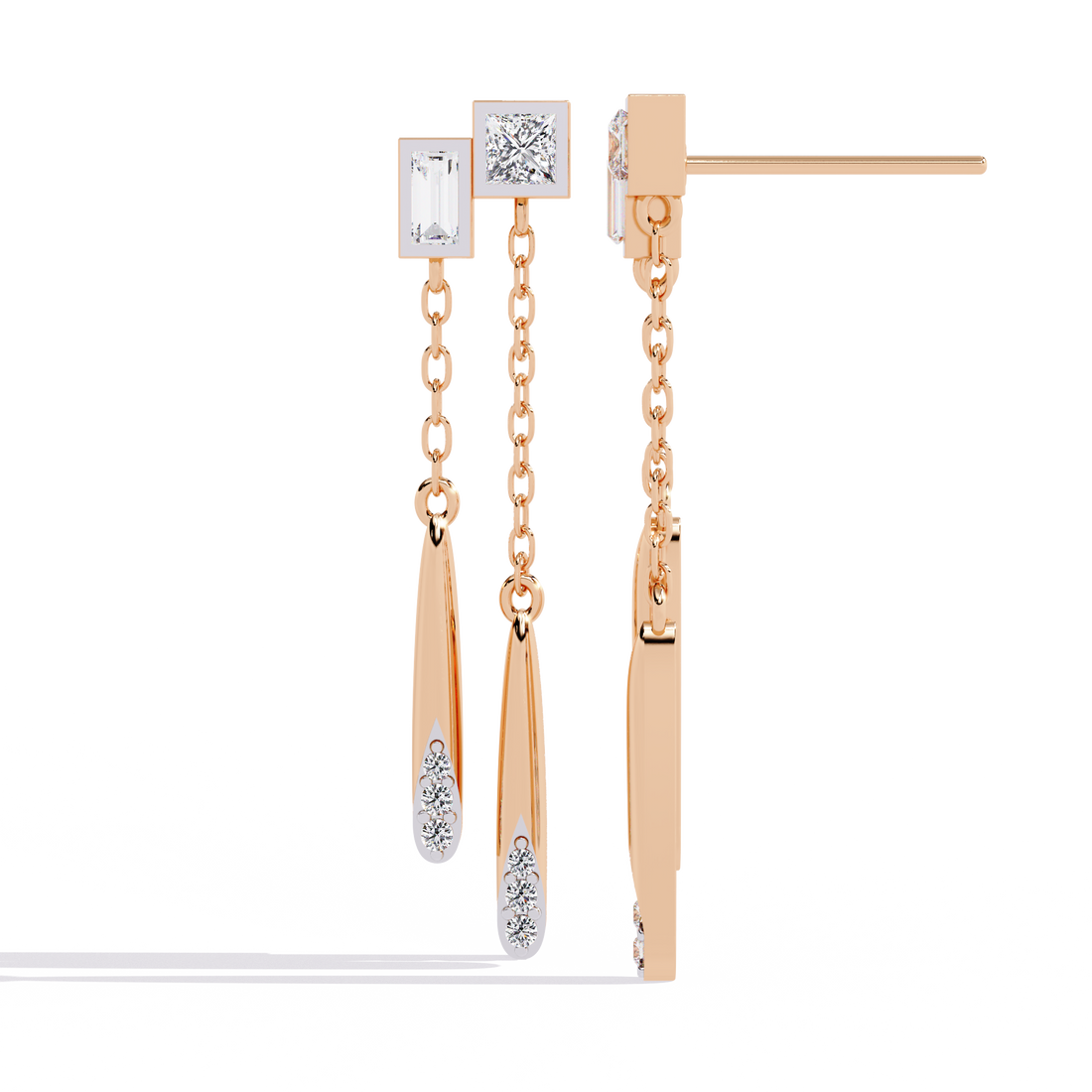 Silver Cascade Chain Drops | 925 Sterling Silver