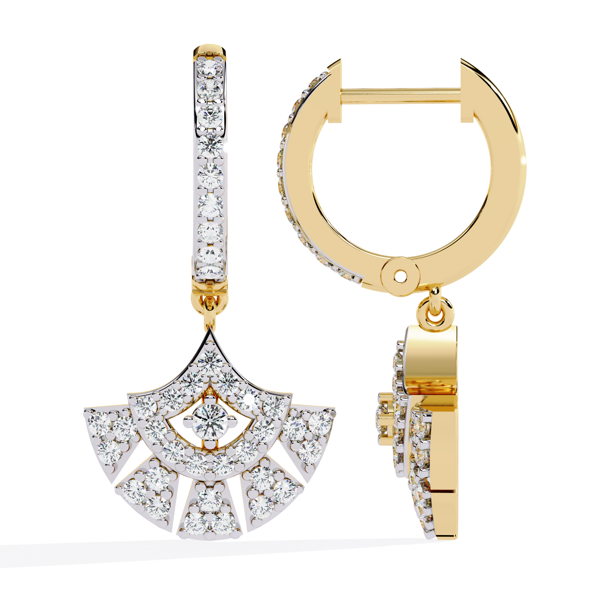 Starlight Cascade Hoop Earrings | 925 Sterling Silver