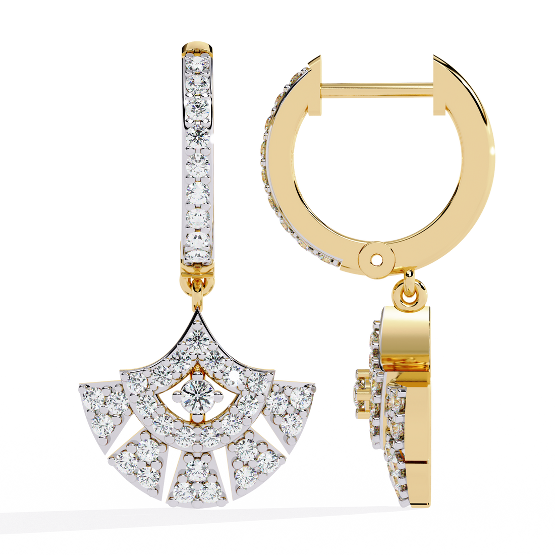 Starlight Cascade Hoop Earrings | 925 Sterling Silver