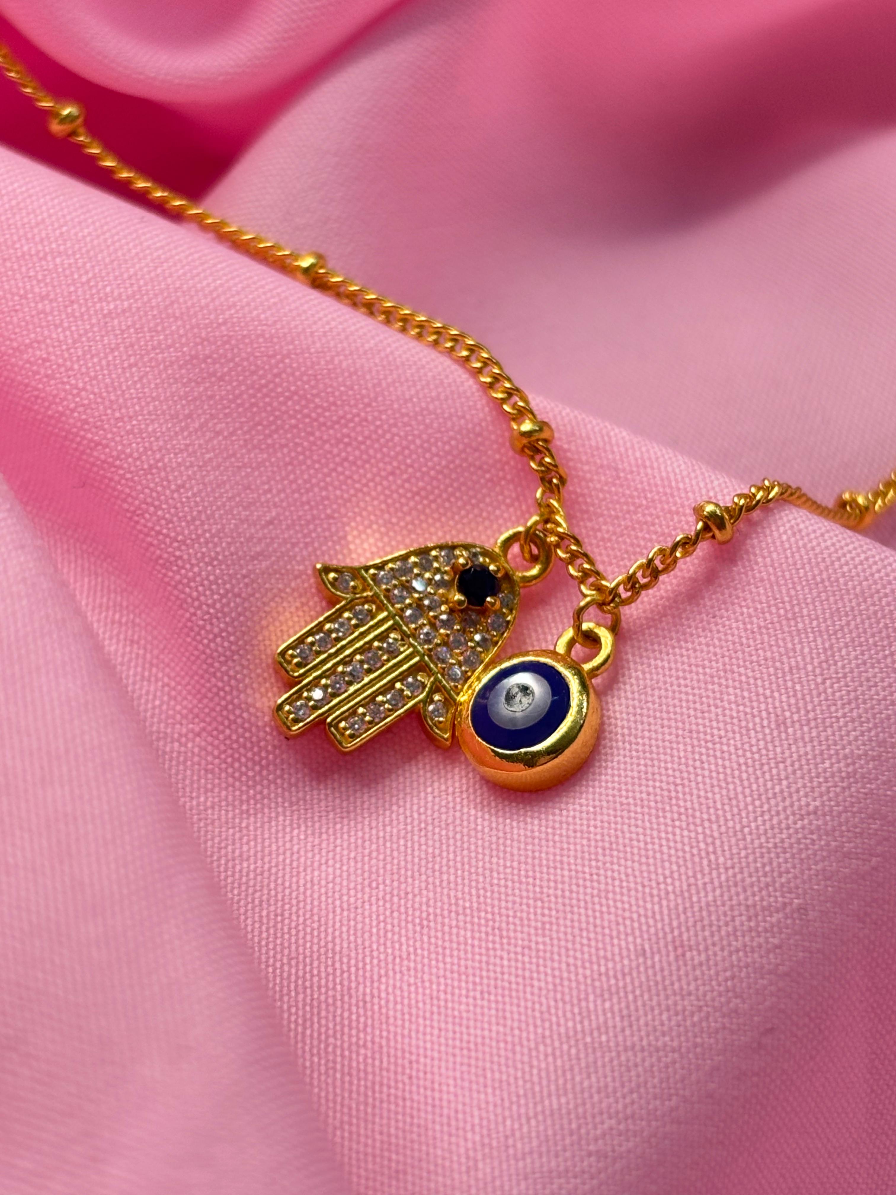 Evil eye anklet