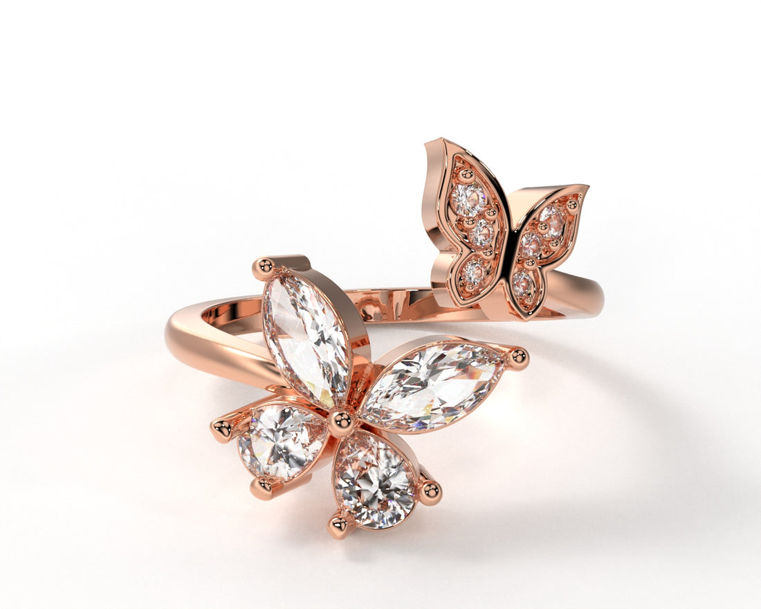 Orope’s Butterfly Elegant Ring made with 925 Pure Sterling Silver