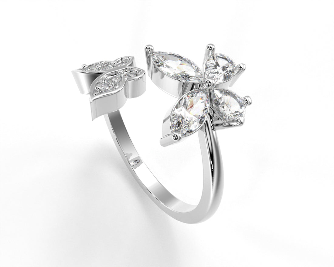 Orope’s Butterfly Elegant Ring made with 925 Pure Sterling Silver
