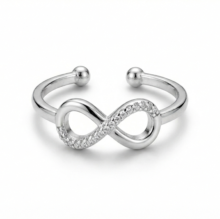 Orope's Infinity Love Ring Made With Pure 925 Hallmarked Silver