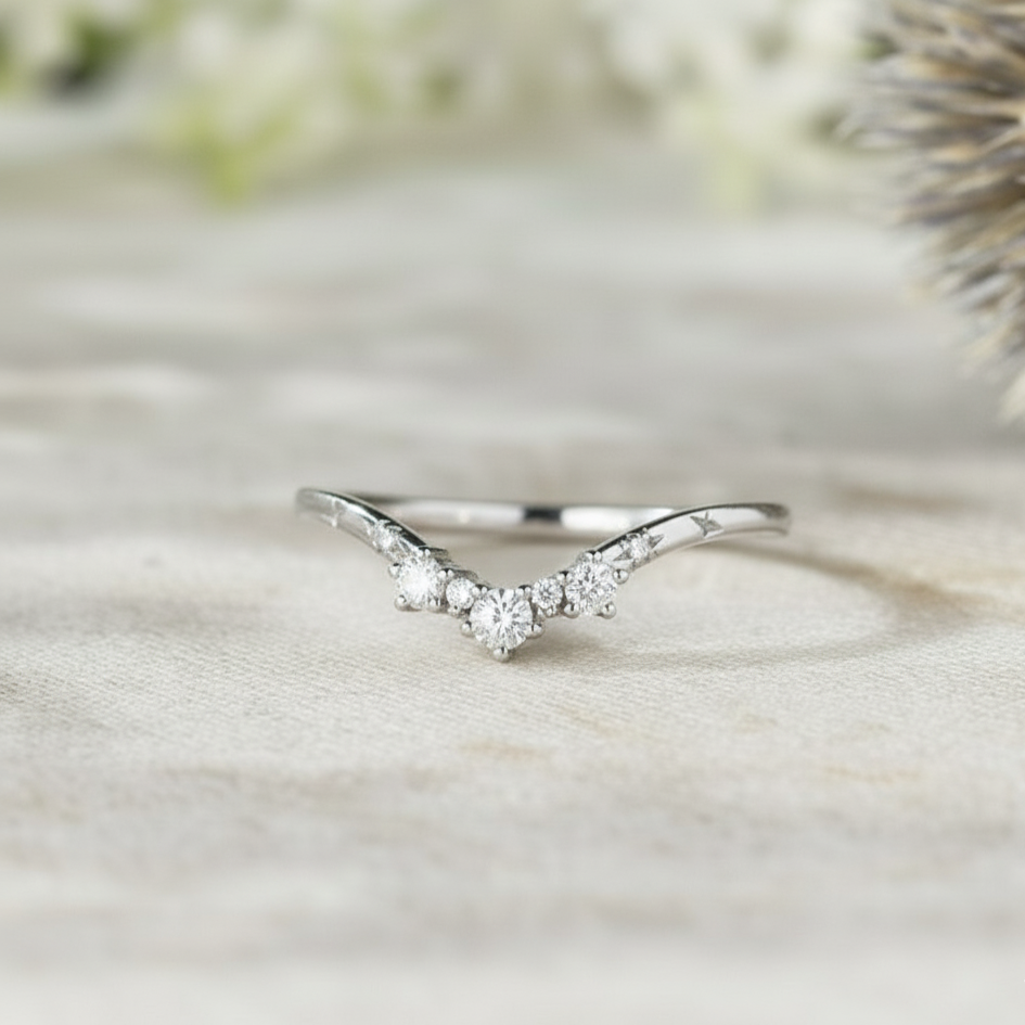 Orope’s Celeste Crown Adjustable Ring made with 925 Pure Sterling Silver