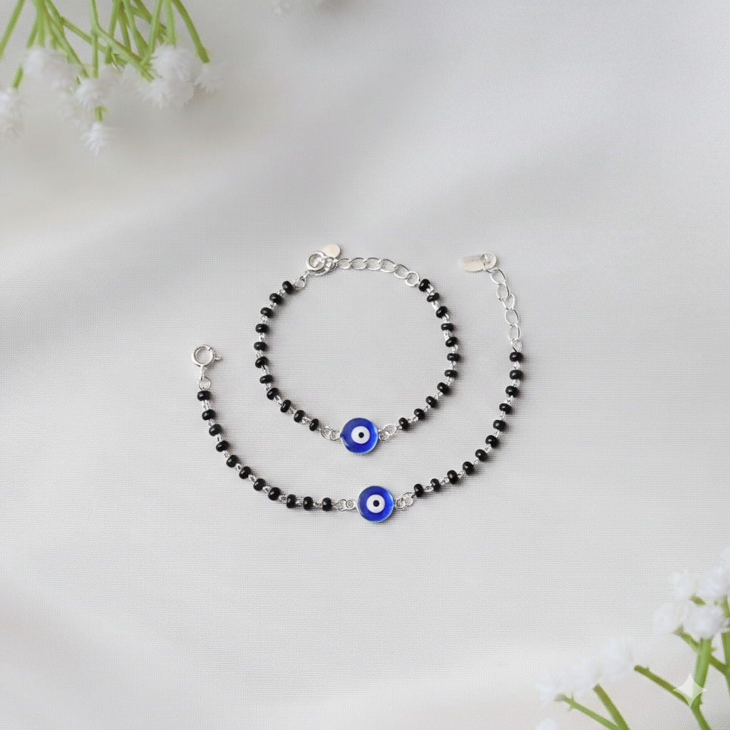 Kids’ Evil Eye Nazariya – 925 Silver Protection Bracelet for Toddlers