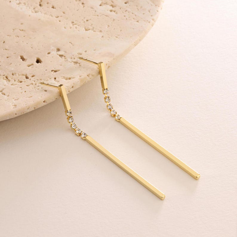 golden long earring price under 2000 