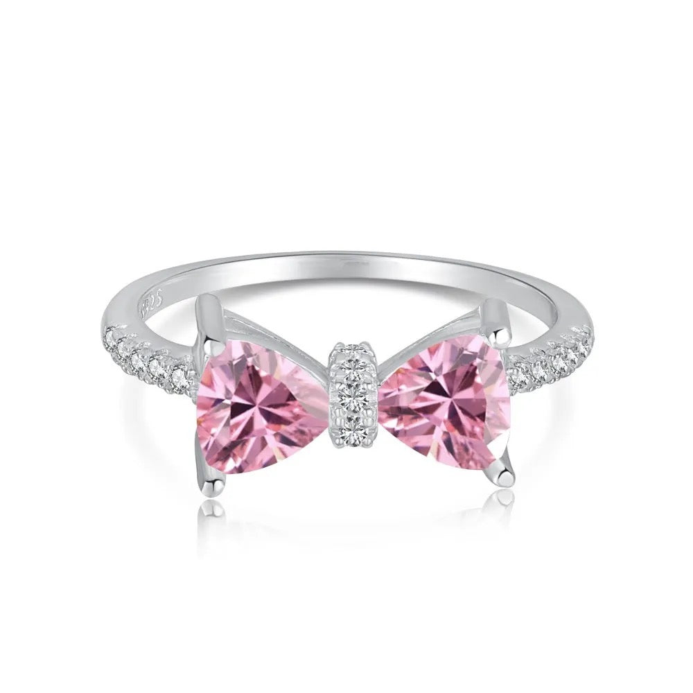 Orope's Blushing Heart Bow Ring | Made with 925 Pure Sterling Silver