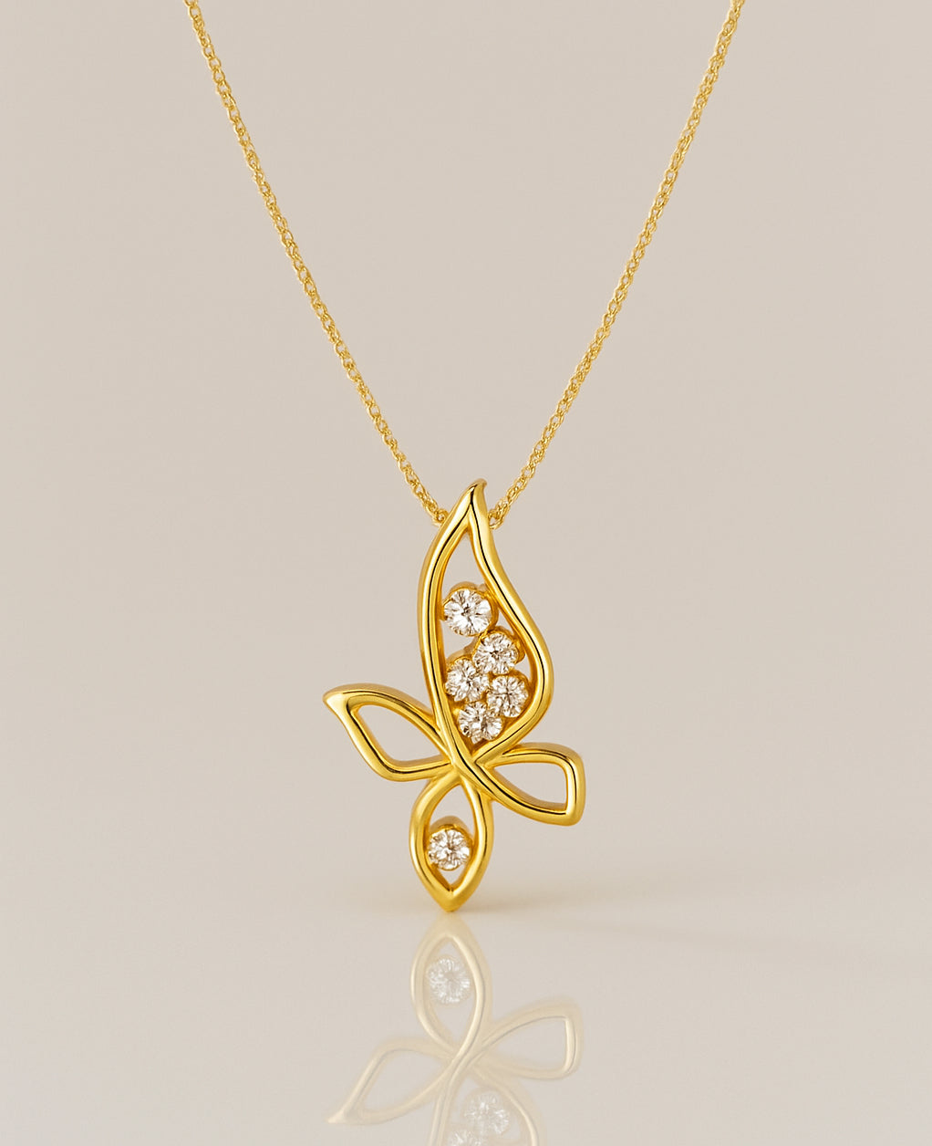 Orope’s Noor Butterfly Pendant made with 925 Pure Sterling Silver