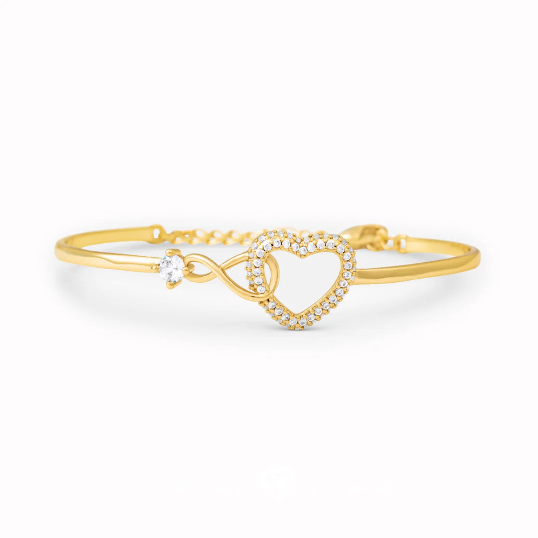 Orope Crystal Infinity Heart Bracelet