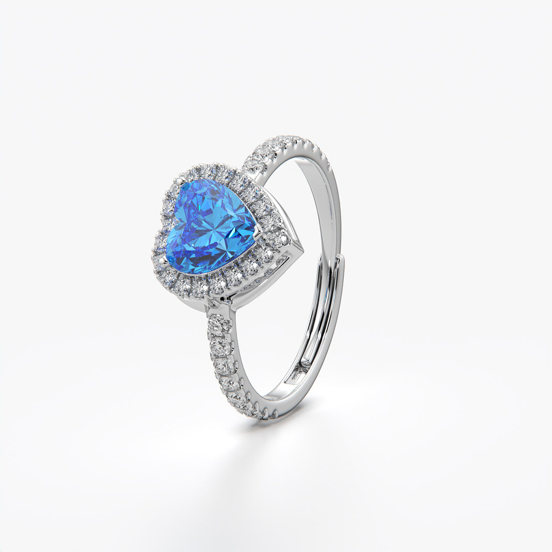 Orope's Blue Serenade Ring Made With Pure 925 Hallmarked Silver ( Adjustable Size)