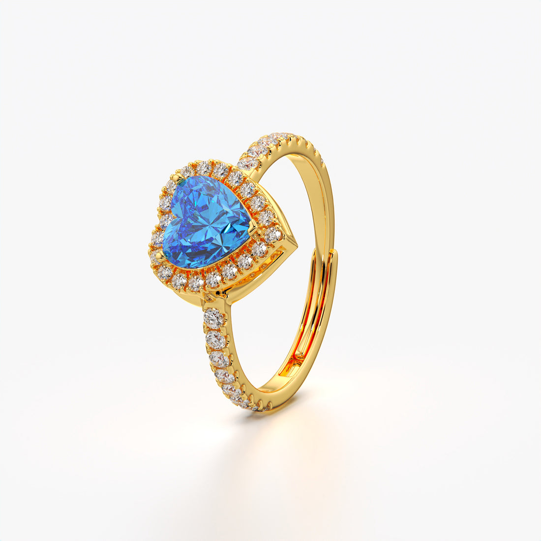 Orope's Blue Serenade Ring Made With Pure 925 Hallmarked Silver ( Adjustable Size)