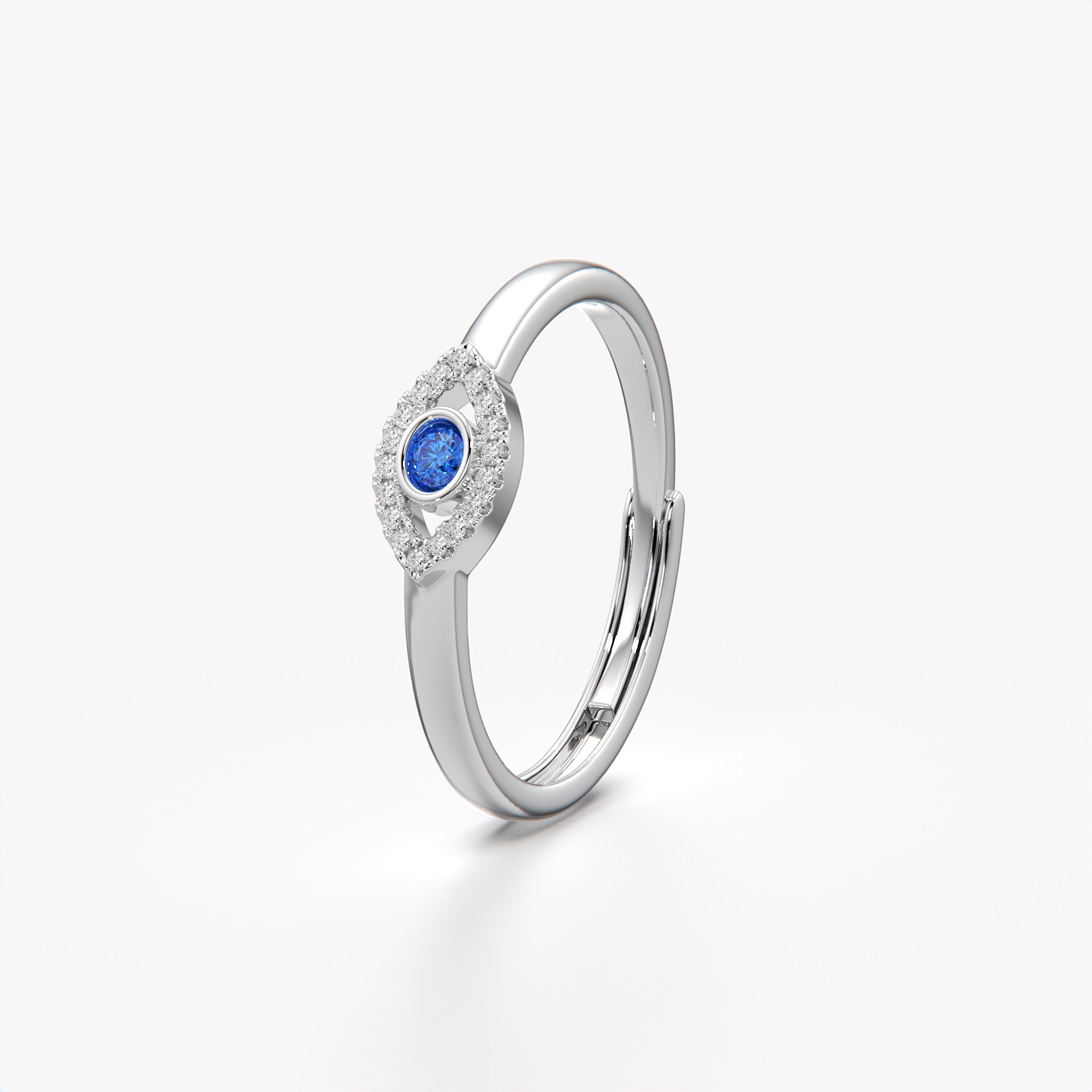 Orope's Evil Eye Ring made with 925 Pure Sterling Silver