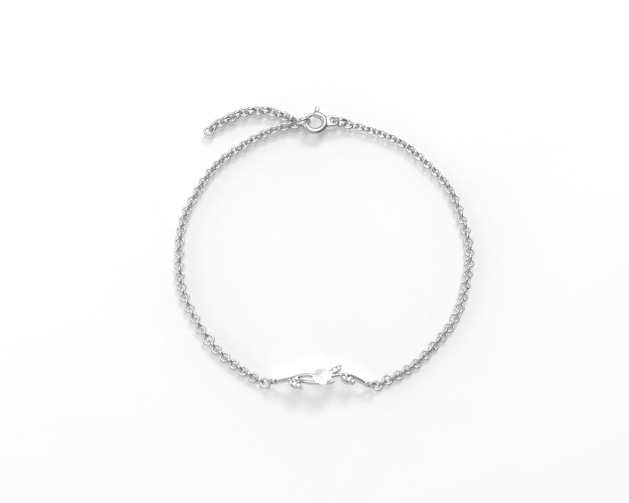 Orope’s Magnolia Flower Passion Bracelet made with 925 Pure Sterling Silver