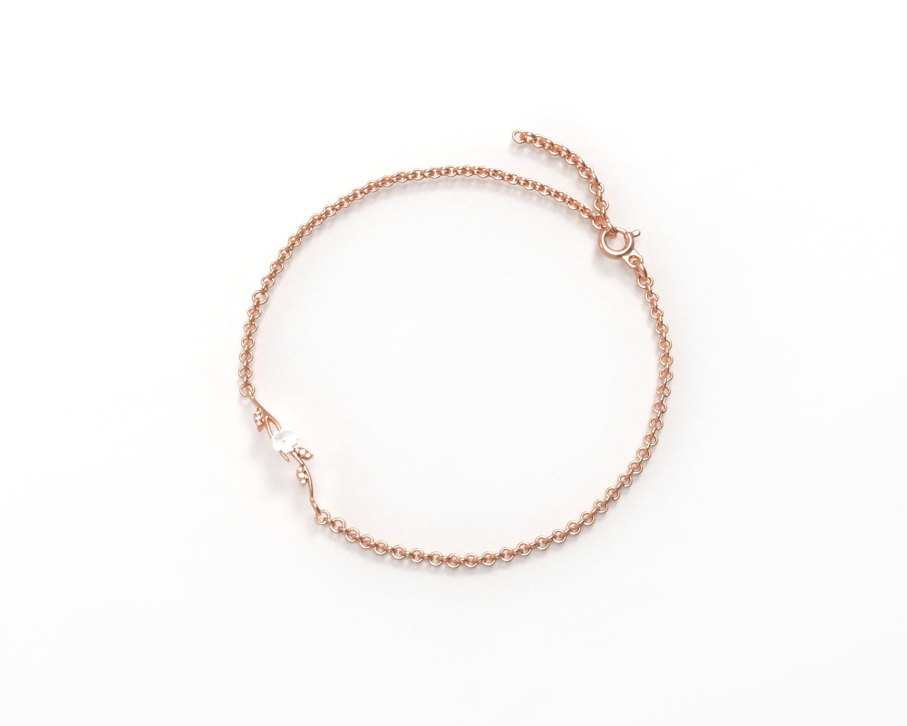 Orope’s Magnolia Flower Passion Bracelet made with 925 Pure Sterling Silver