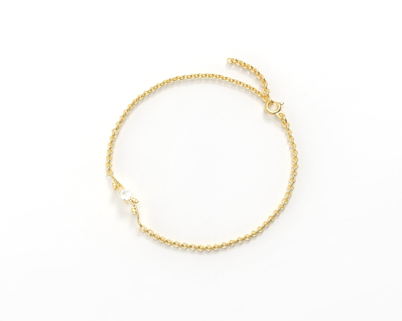 Orope’s Magnolia Flower Passion Bracelet made with 925 Pure Sterling Silver