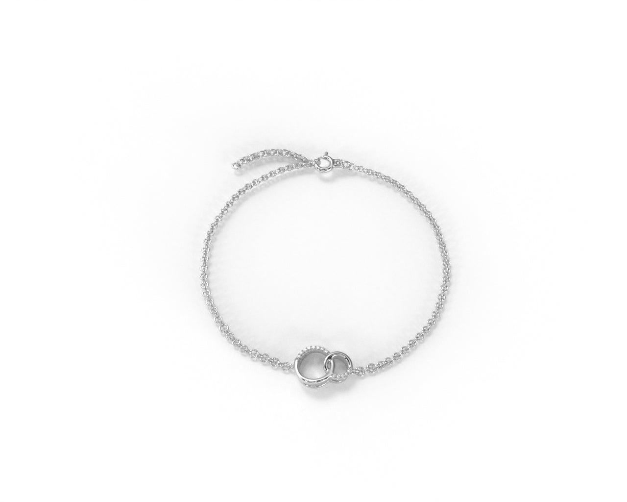 Orope’s Interlocking circles bracelet made with 925 Pure Sterling Silver