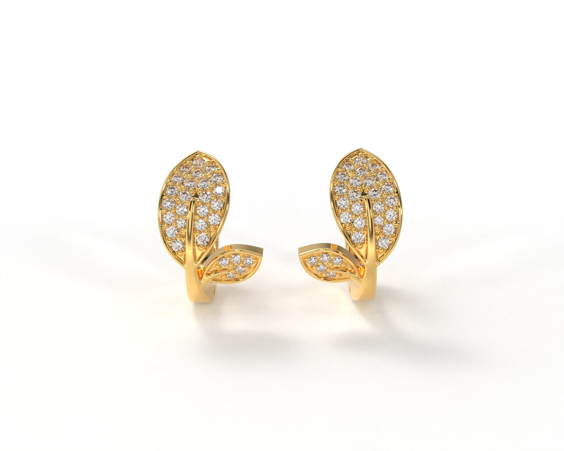 Orope's Luxe Bloom Stud Earrings Made With Pure 925 Silver