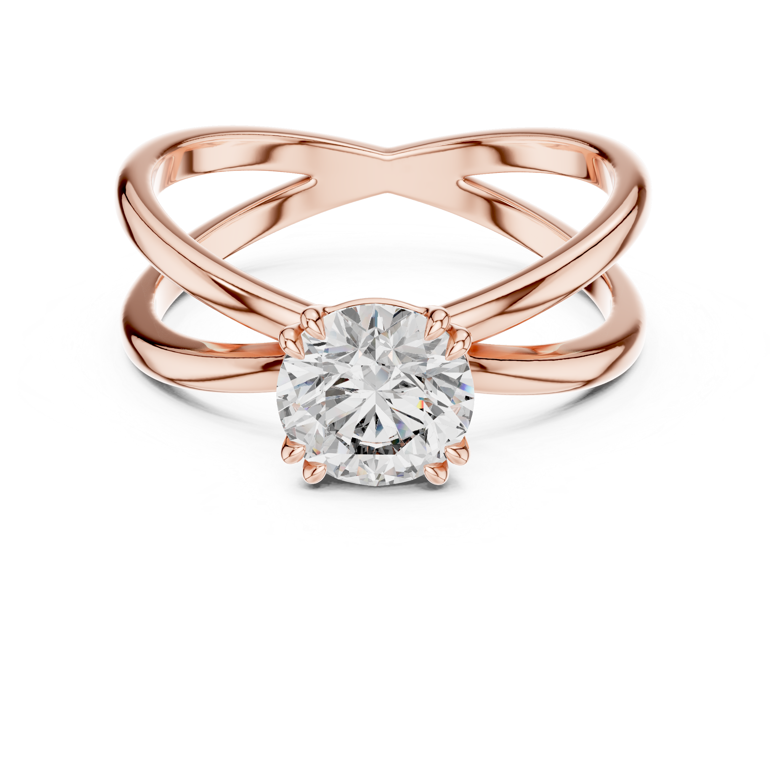 Oropé Classic Radiance Twist Solitaire Ring | 925 Pure Sterling Silver