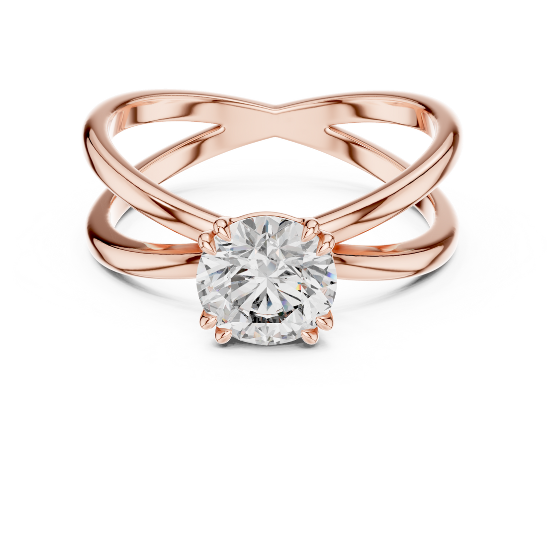 Oropé Classic Radiance Twist Solitaire Ring | 925 Pure Sterling Silver