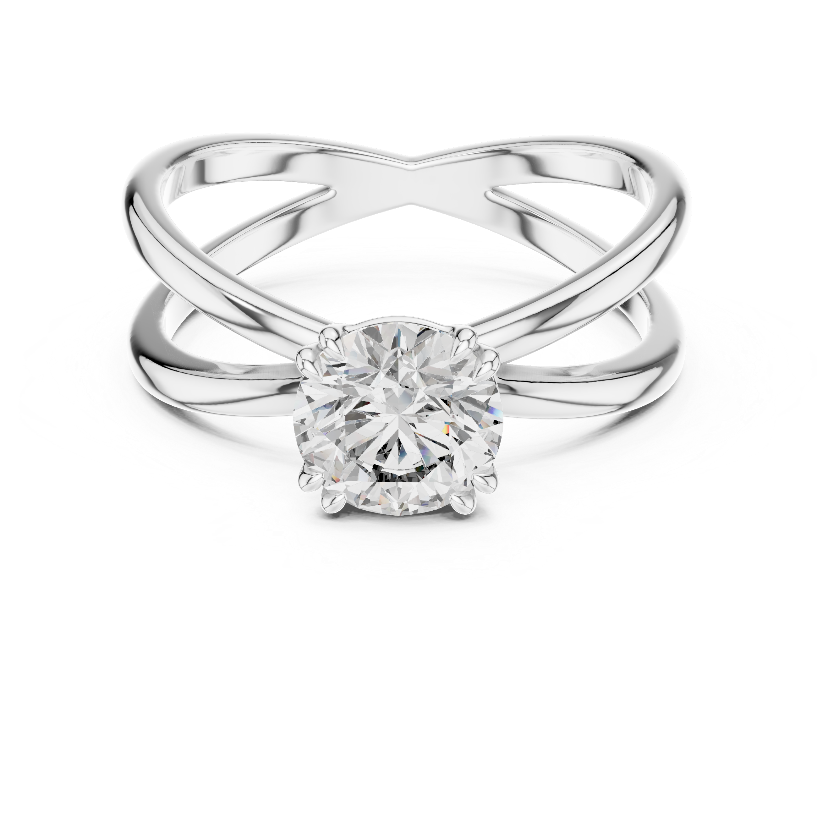 Oropé Classic Radiance Twist Solitaire Ring | 925 Pure Sterling Silver