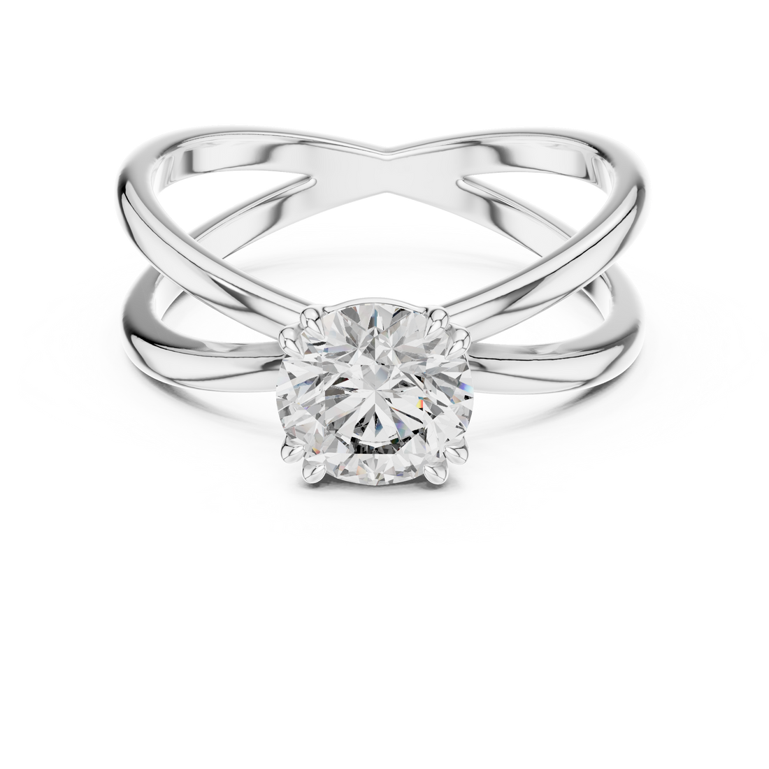 Oropé Classic Radiance Twist Solitaire Ring | 925 Pure Sterling Silver