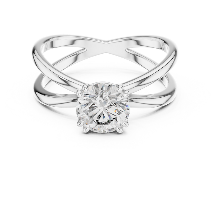 Oropé Classic Radiance Twist Solitaire Ring | 925 Pure Sterling Silver