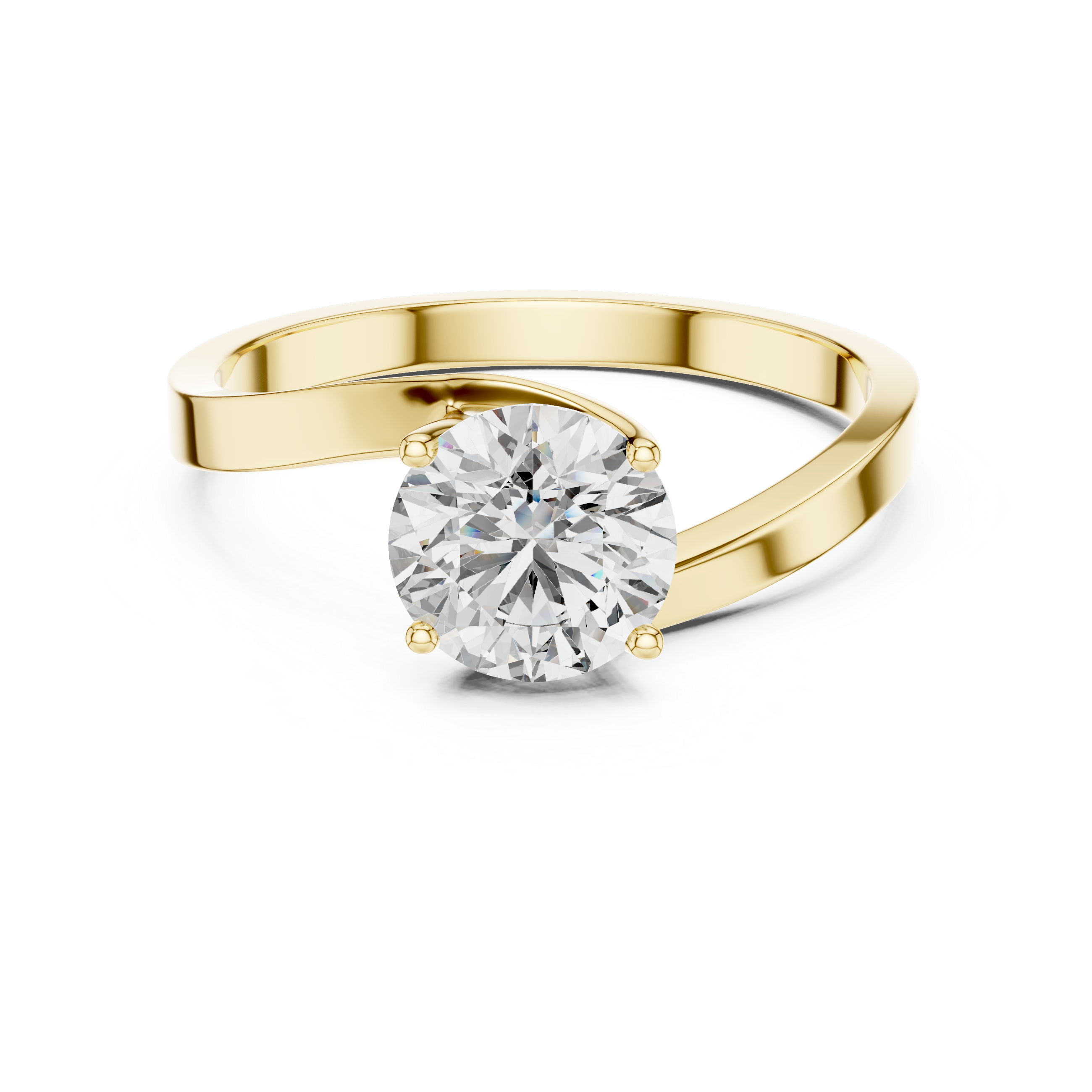 Oropé Classic Radiance Twist Solitaire Ring | 925 Pure Sterling Silver