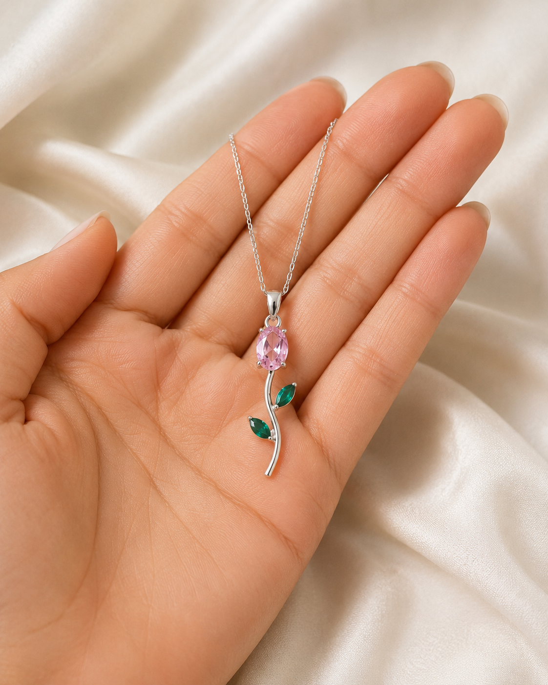 Floral Pendant Necklace