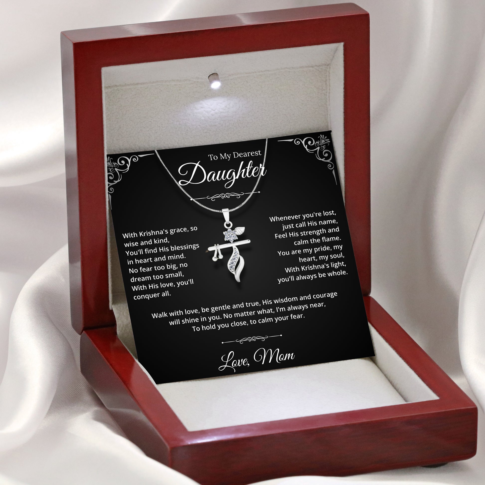To My Dearest Daughter - Krishna's Love Necklace