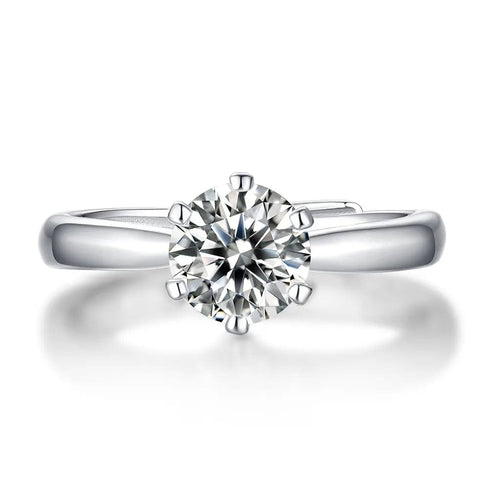 Premium Solitaire 925 Silver Ring