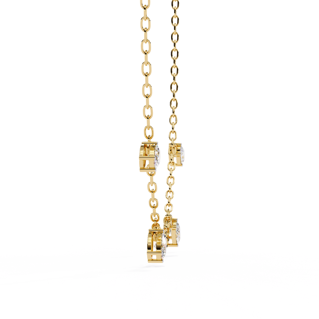 Charms Glory Oval Diamond Necklace