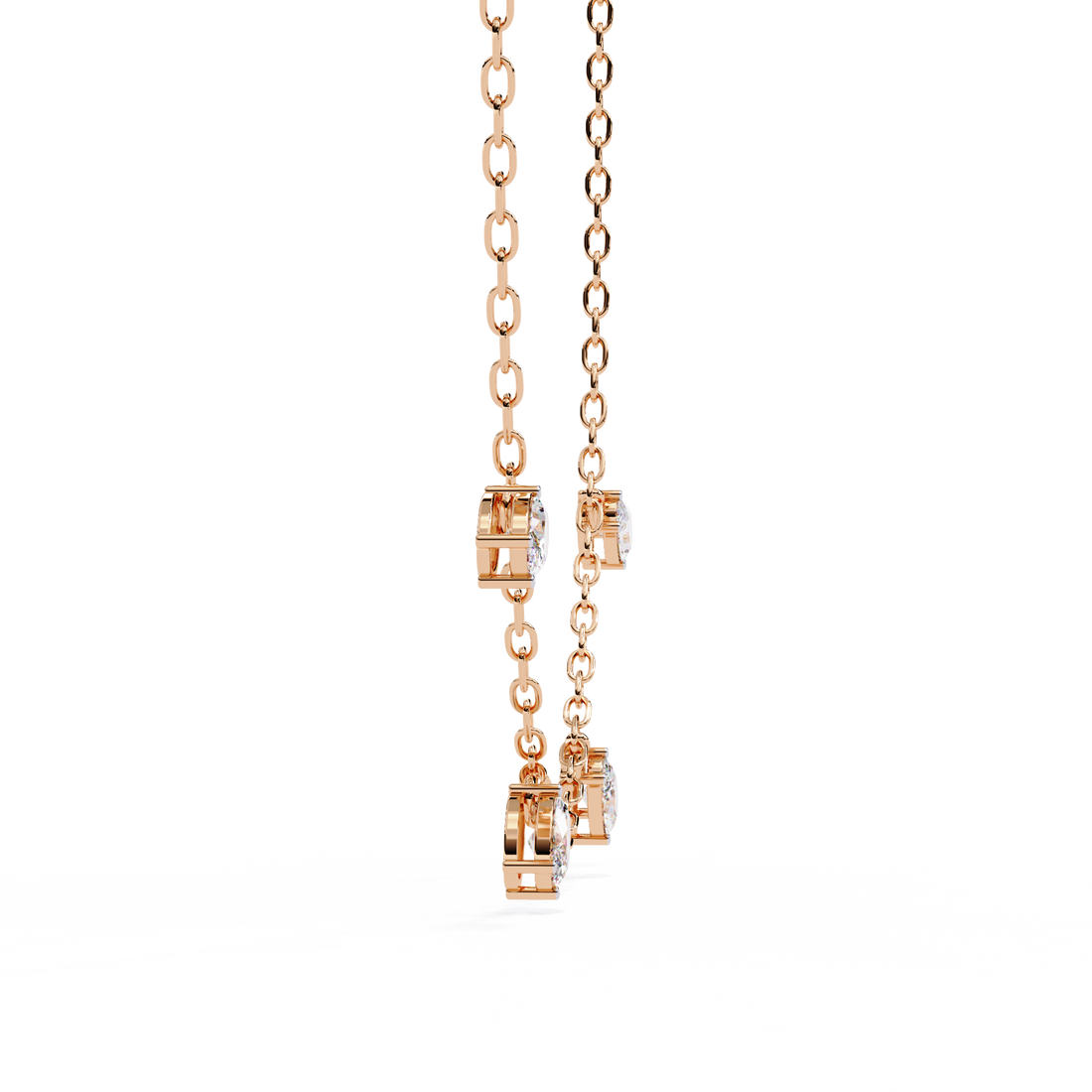 Charms Glory Oval Diamond Necklace