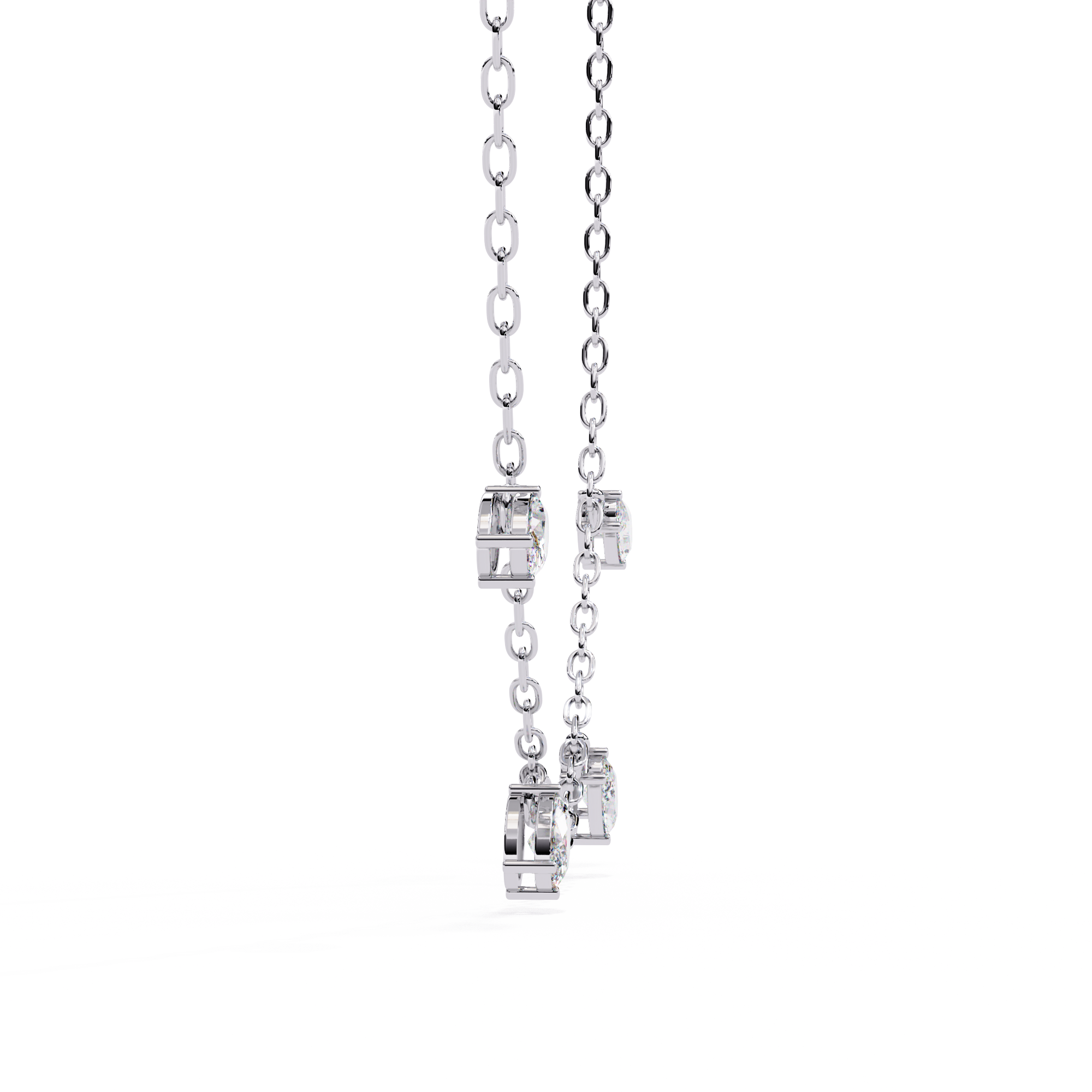 Charms Glory Oval Diamond Necklace