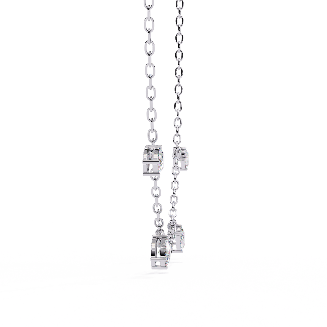 Charms Glory Oval Diamond Necklace