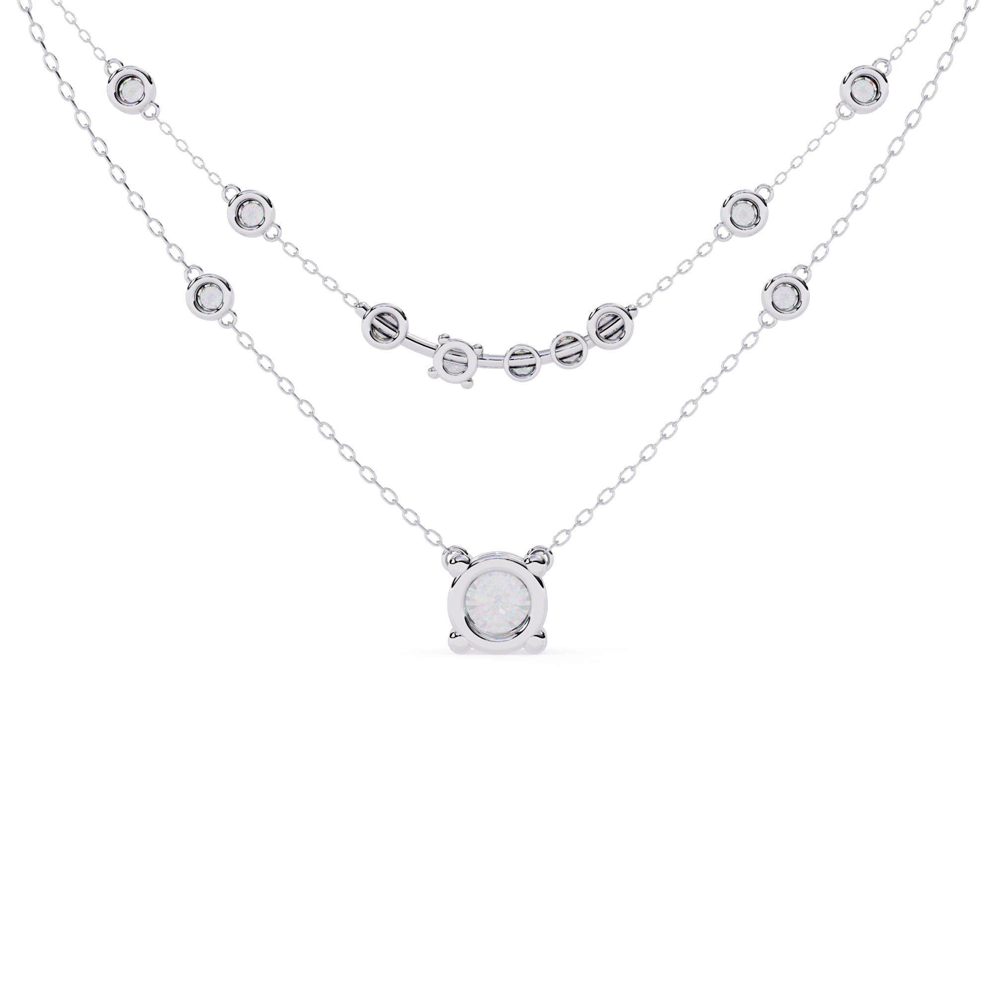 Entangled Love Oval Chain Necklace