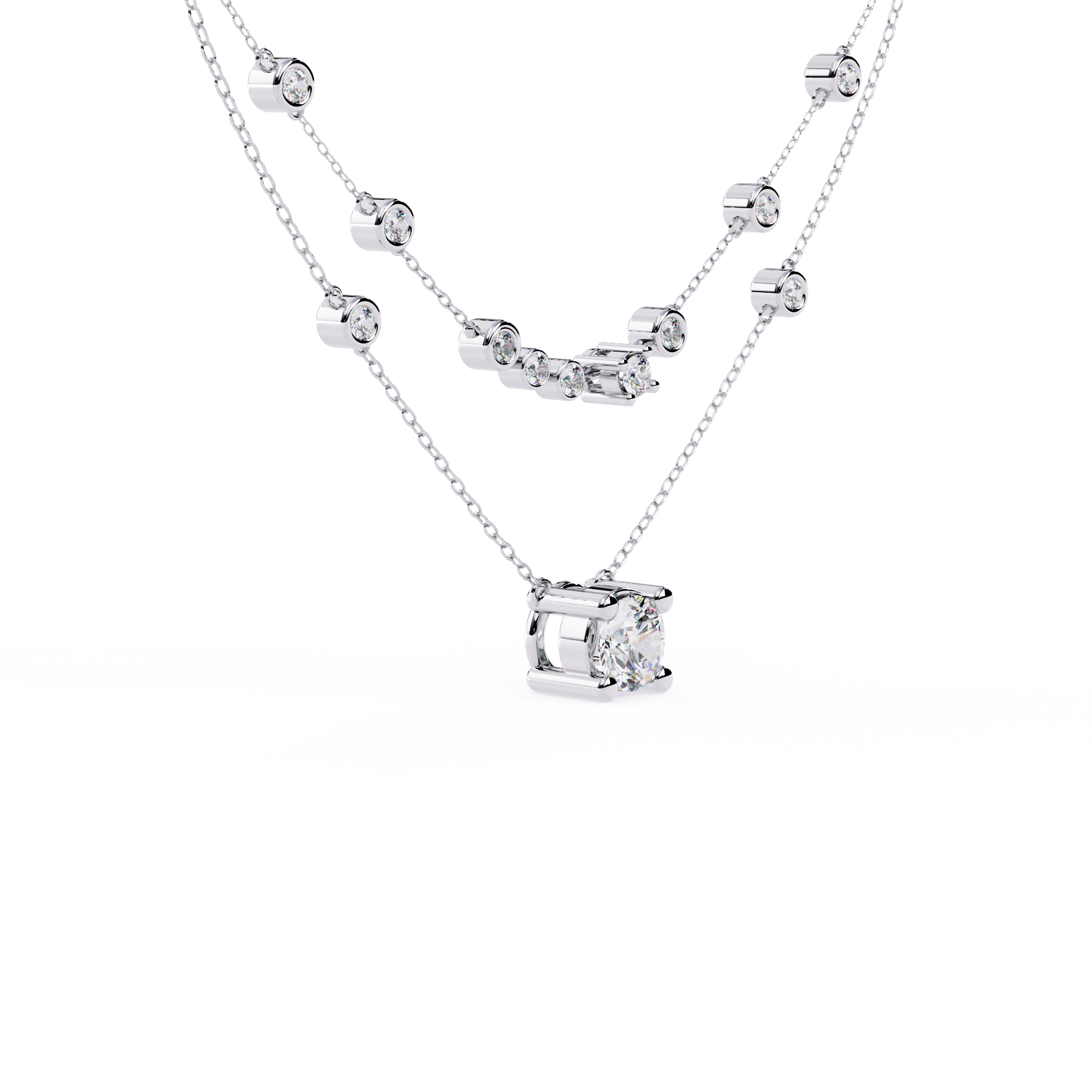 Entangled Love Oval Chain Necklace