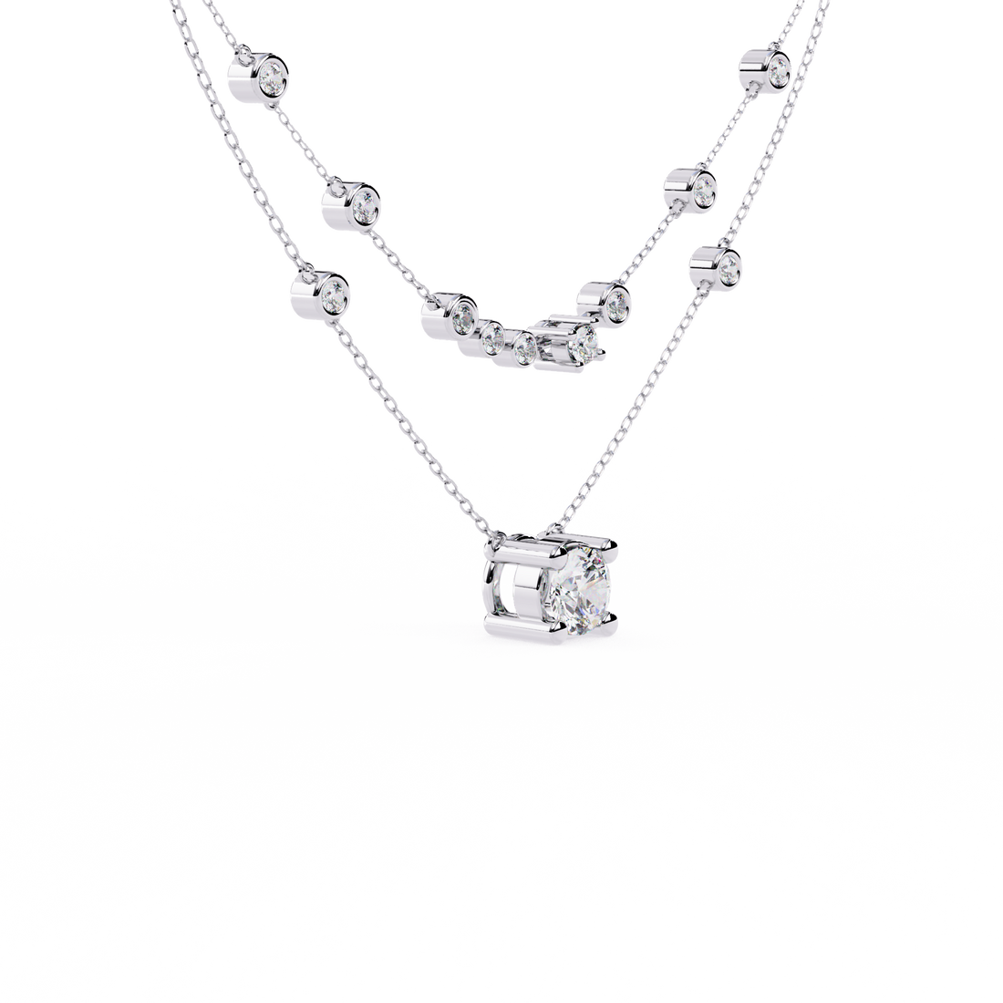 Entangled Love Oval Chain Necklace