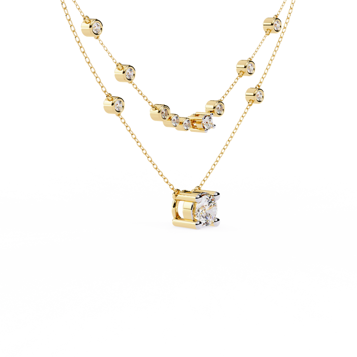 Entangled Love Oval Chain Necklace