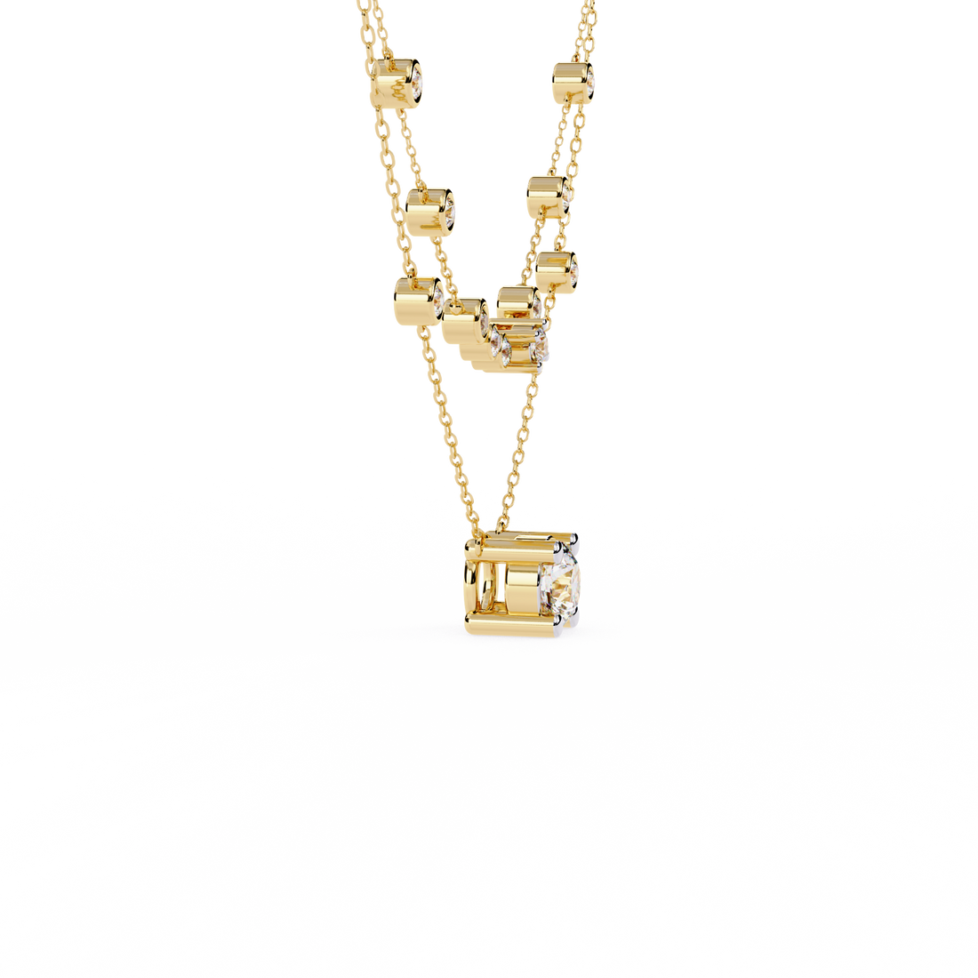 Entangled Love Oval Chain Necklace