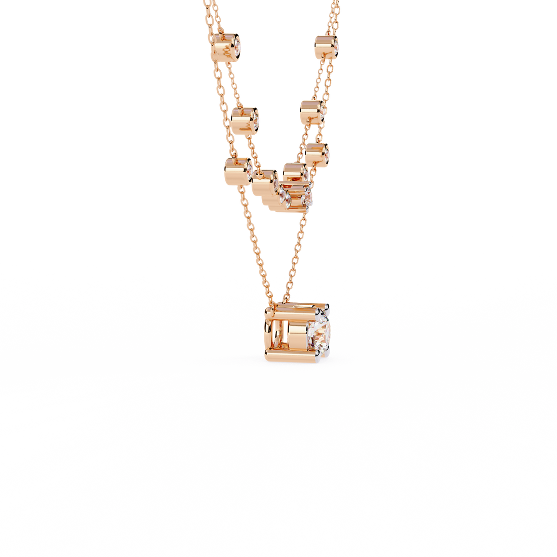 Entangled Love Oval Chain Necklace