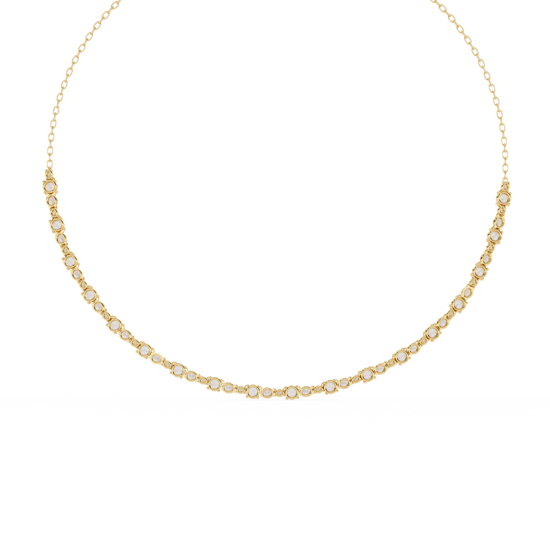 Classic tennis necklace
