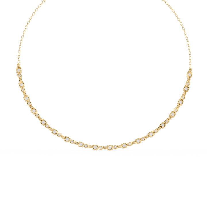 Classic tennis necklace
